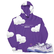 Kobe Protro 8 "Court Purple" Purple Hearts Hoodie - Sneaker Tees to match Air Jordan Sneakers