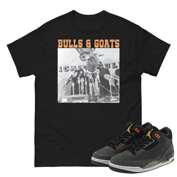 Retro 3 Fear Goats Shirt - Sneaker Tees to match Air Jordan Sneakers