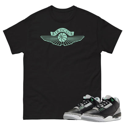 Retro 3 Green Glow Aston Shirt - Sneaker Tees to match Air Jordan Sneakers