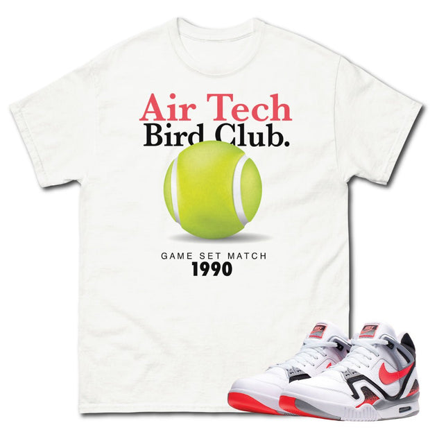 Air Tech Challenge 2 Hot Lava Tech Shirt - Sneaker Tees to match Air Jordan Sneakers