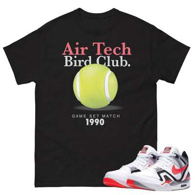 Air Tech Challenge 2 Hot Lava Tech Shirt - Sneaker Tees to match Air Jordan Sneakers