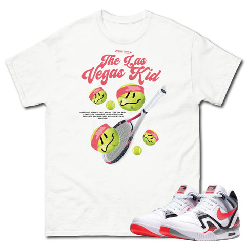 Air Tech Challenge 2 Hot Lava "Las Vegas Kid" Shirt - Sneaker Tees to match Air Jordan Sneakers