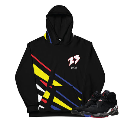 Retro 8 Playoff 8 Pattern Hoodie - Sneaker Tees to match Air Jordan Sneakers