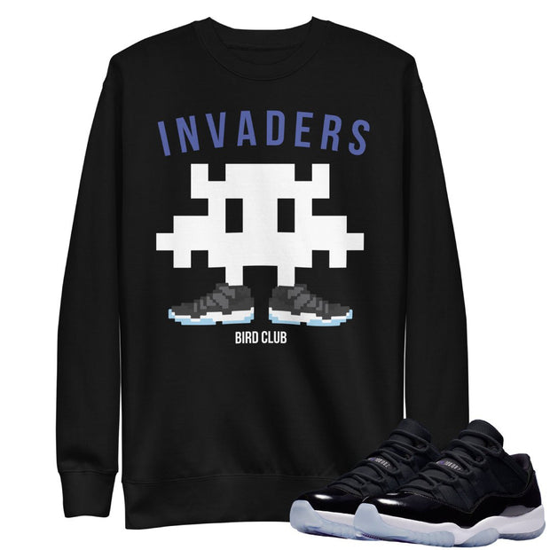 Retro 11 Space Jam Low Space Invaders Sweatshirt