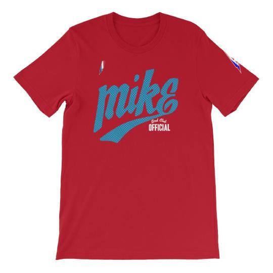 League Official Air Mike tee (RED) - Sneaker Tees to match Air Jordan Sneakers