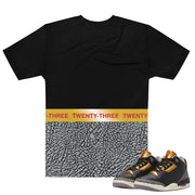 Retro 3 "Black Gold" shirt - Sneaker Tees to match Air Jordan Sneakers