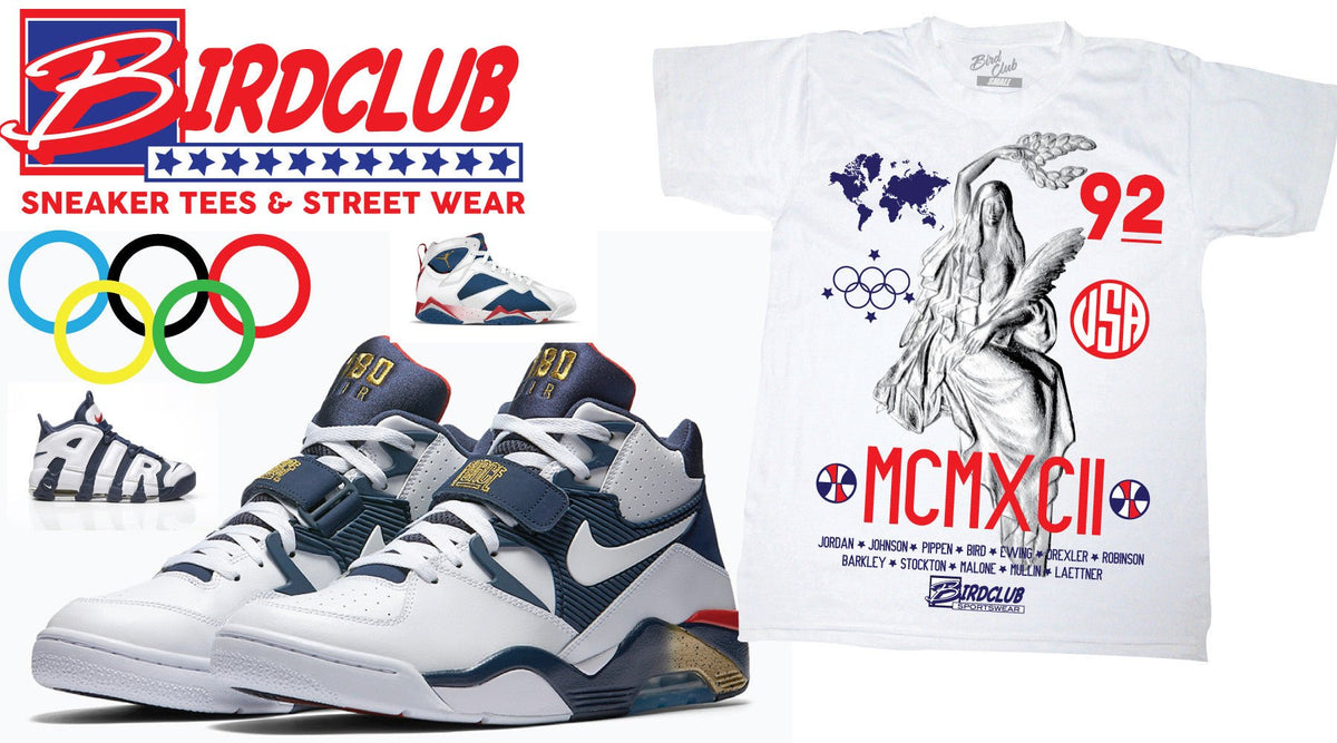OLYMPIC INSPIRED SHIRTS TO MATCH FOAMPOSITES, 180'S, UPTEMPOS & MORE - Sneaker Tees to match Air Jordan Sneakers