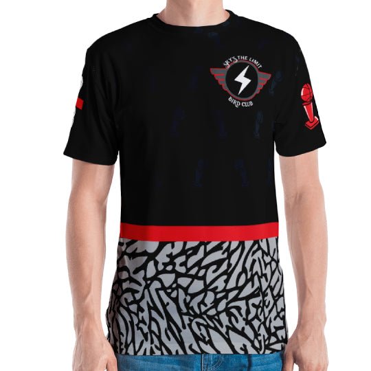 BIRD CLUB SNEAKER TEES| Air Jordan 3 OG "Black Cement" & Shirts to match - Sneaker Tees to match Air Jordan Sneakers