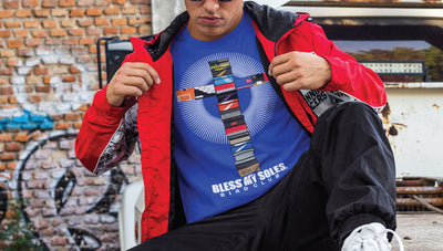 "Bless My Soles" tee added to the Retro 5 Stealth Shirt Collection