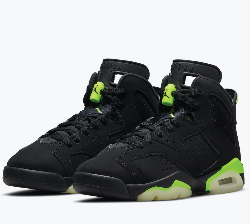 Air Jordan 6 "Electric Green" release info and options to match them. - Sneaker Tees to match Air Jordan Sneakers