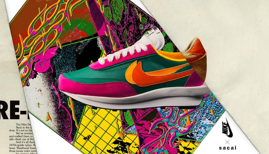 Second Go Round Sacai x Nike LDWaffles Are Coming On July 18th - Sneaker Tees to match Air Jordan Sneakers