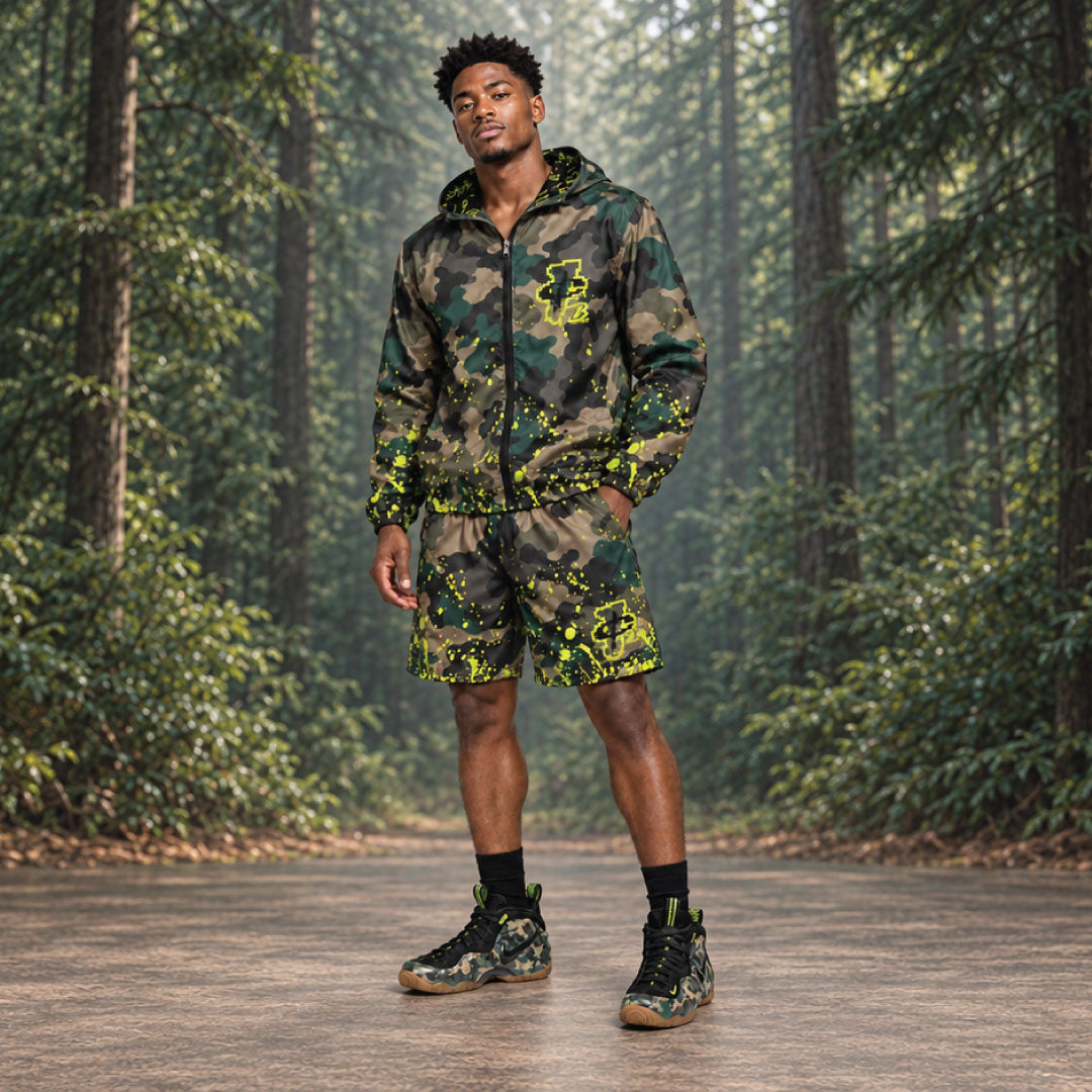 AIR FOAMPOSITE PRO GREEN CAMO APPAREL