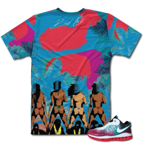 "Miami Nights" Lebron 8 Shirt - Sneaker Tees to match Air Jordan Sneakers