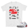 Air Jordan 3 Hall Of Fame tee - Sneaker Tees to match Air Jordan Sneakers