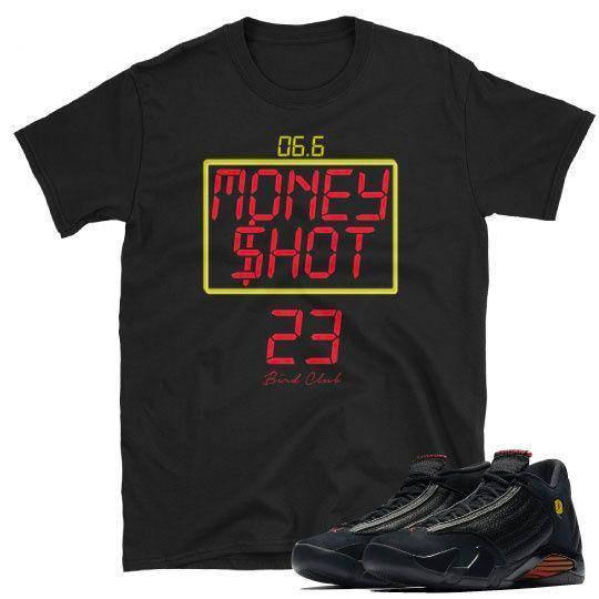 Air Jordan 14 Money Shot tee - Sneaker Tees to match Air Jordan Sneakers