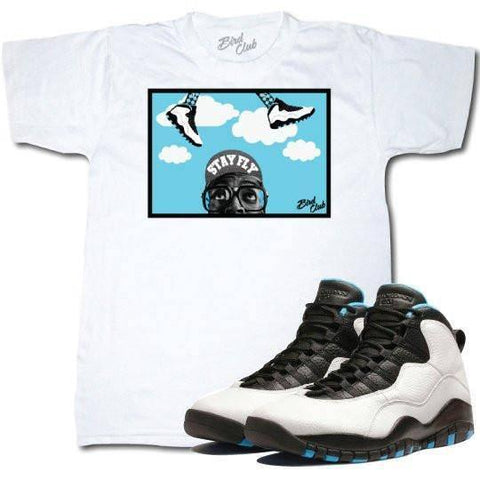 Air Jordan 10 Powder blue shirt - Sneaker Tees to match Air Jordan Sneakers