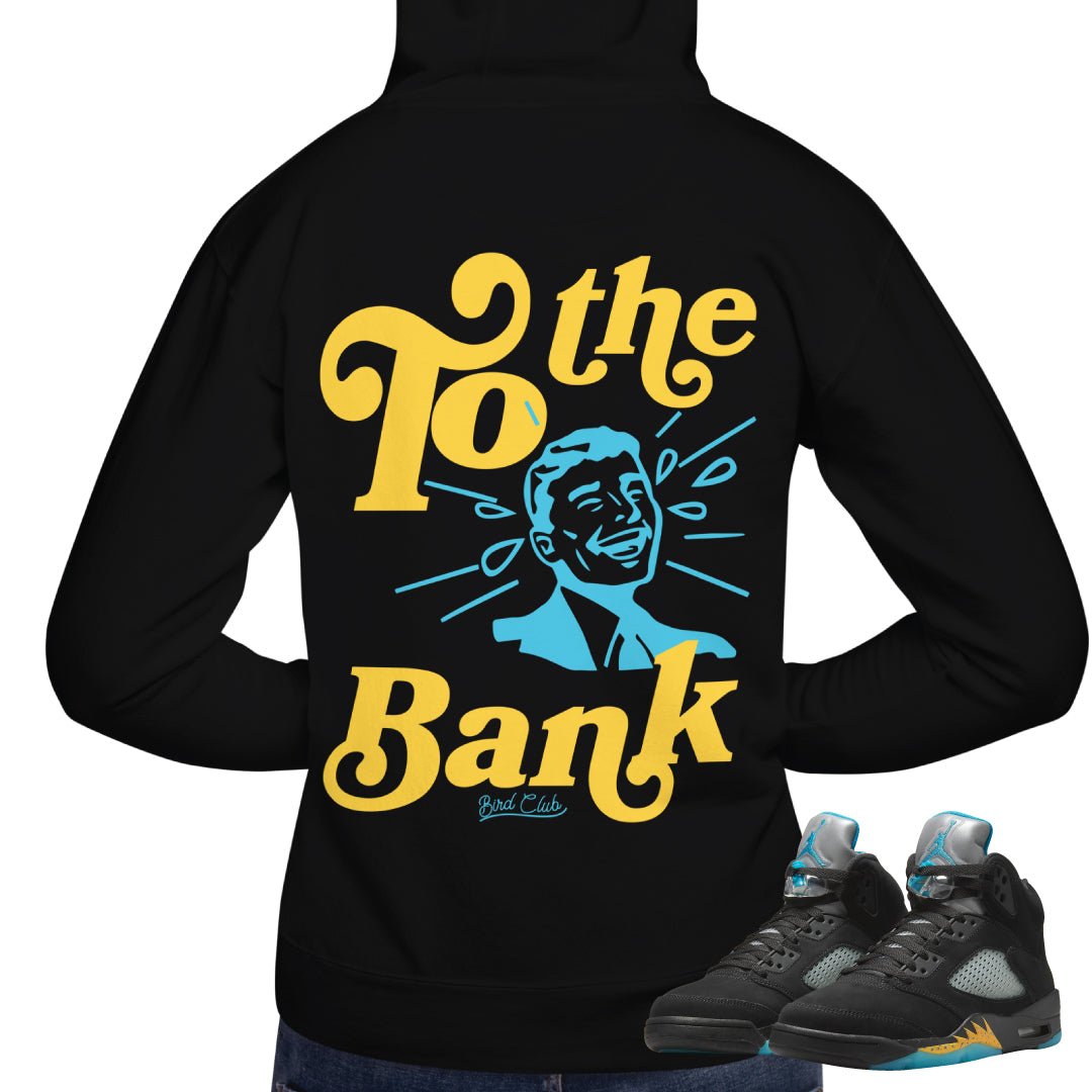 Retro 5 Aqua Hoodie - Sneaker Tees to match Air Jordan Sneakers