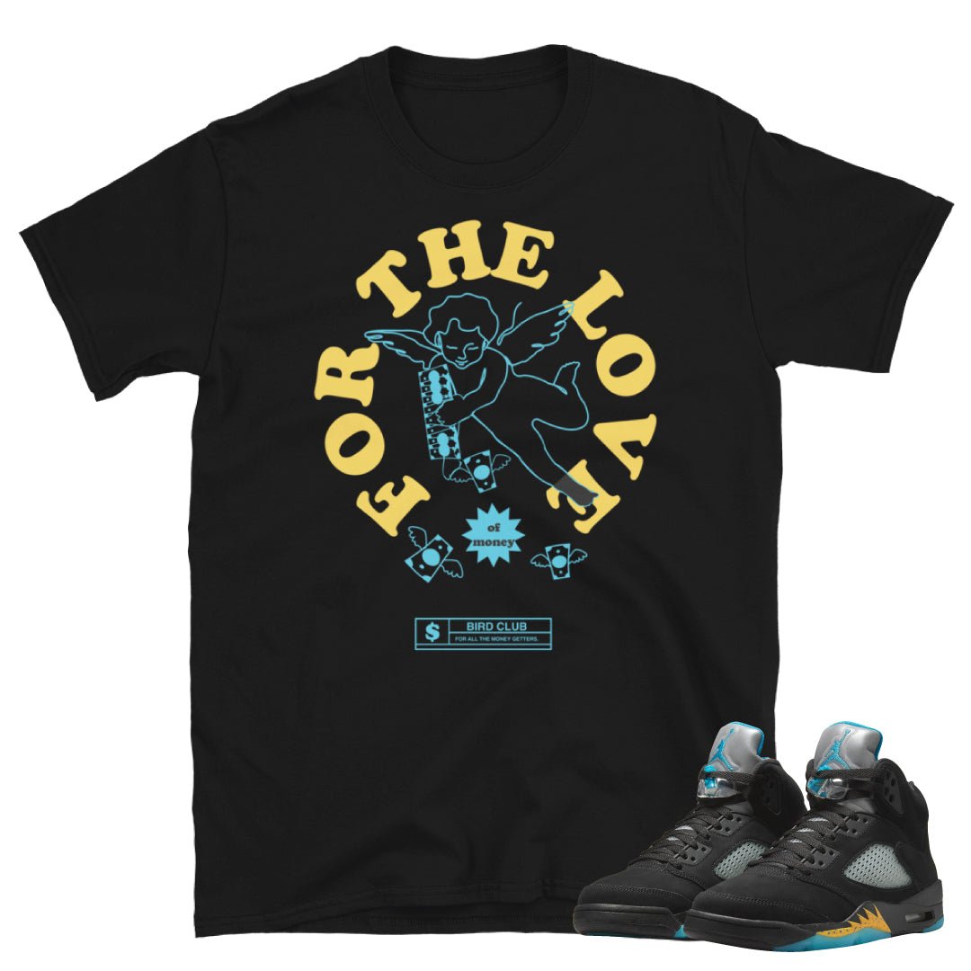 Retro 5 Aqua Shirt - Sneaker Tees to match Air Jordan Sneakers
