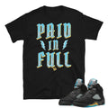 Retro 5 Aqua Shirt - Sneaker Tees to match Air Jordan Sneakers