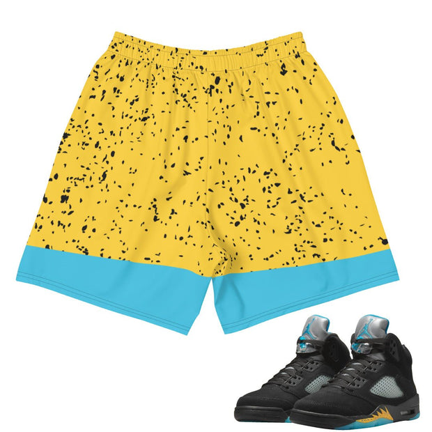 Retro 5 Aqua Shorts - Sneaker Tees to match Air Jordan Sneakers