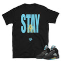 Retro 5 Aqua Shirt - Sneaker Tees to match Air Jordan Sneakers