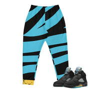 Retro 5 Aqua Joggers - Sneaker Tees to match Air Jordan Sneakers