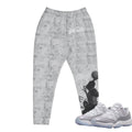 Retro 11 Low Cement Grey "Playground" Joggers - Sneaker Tees to match Air Jordan Sneakers