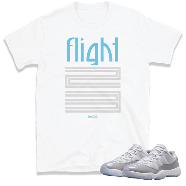 Retro 11 Low Cement Grey "Flight 23" Shirt - Sneaker Tees to match Air Jordan Sneakers