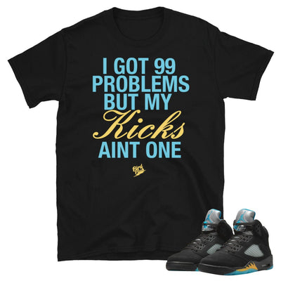 Retro 5 Aqua Shirt - Sneaker Tees to match Air Jordan Sneakers