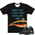 Retro 5 Aqua Shirt - Sneaker Tees to match Air Jordan Sneakers