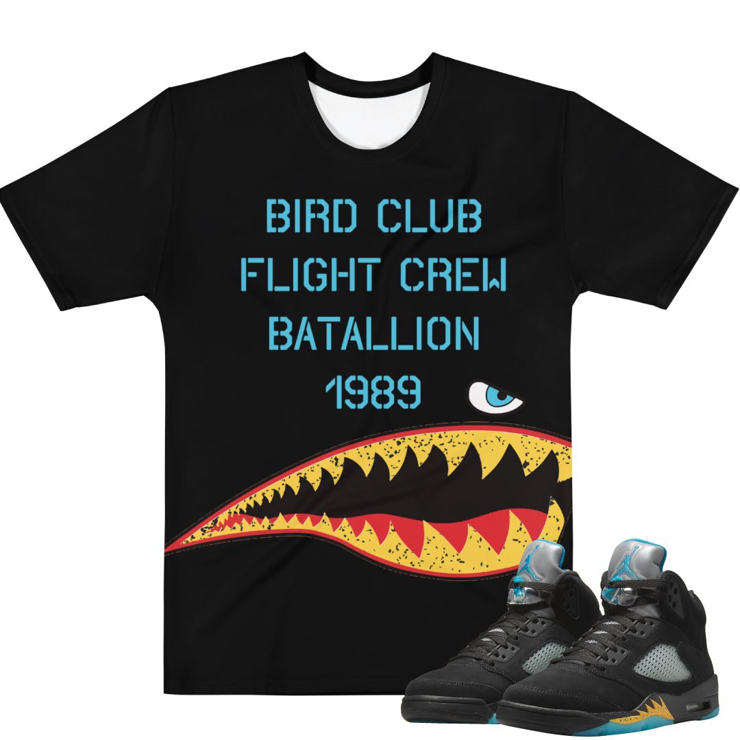 Retro 5 Aqua Shirt - Sneaker Tees to match Air Jordan Sneakers