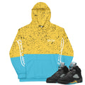 Retro 5 Aqua Hoodie - Sneaker Tees to match Air Jordan Sneakers