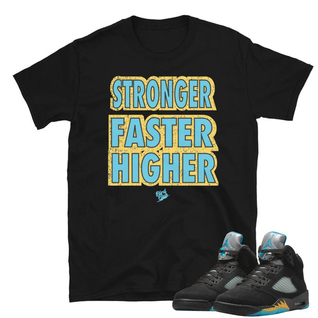 Retro 5 Aqua "SFH" Shirt - Sneaker Tees to match Air Jordan Sneakers
