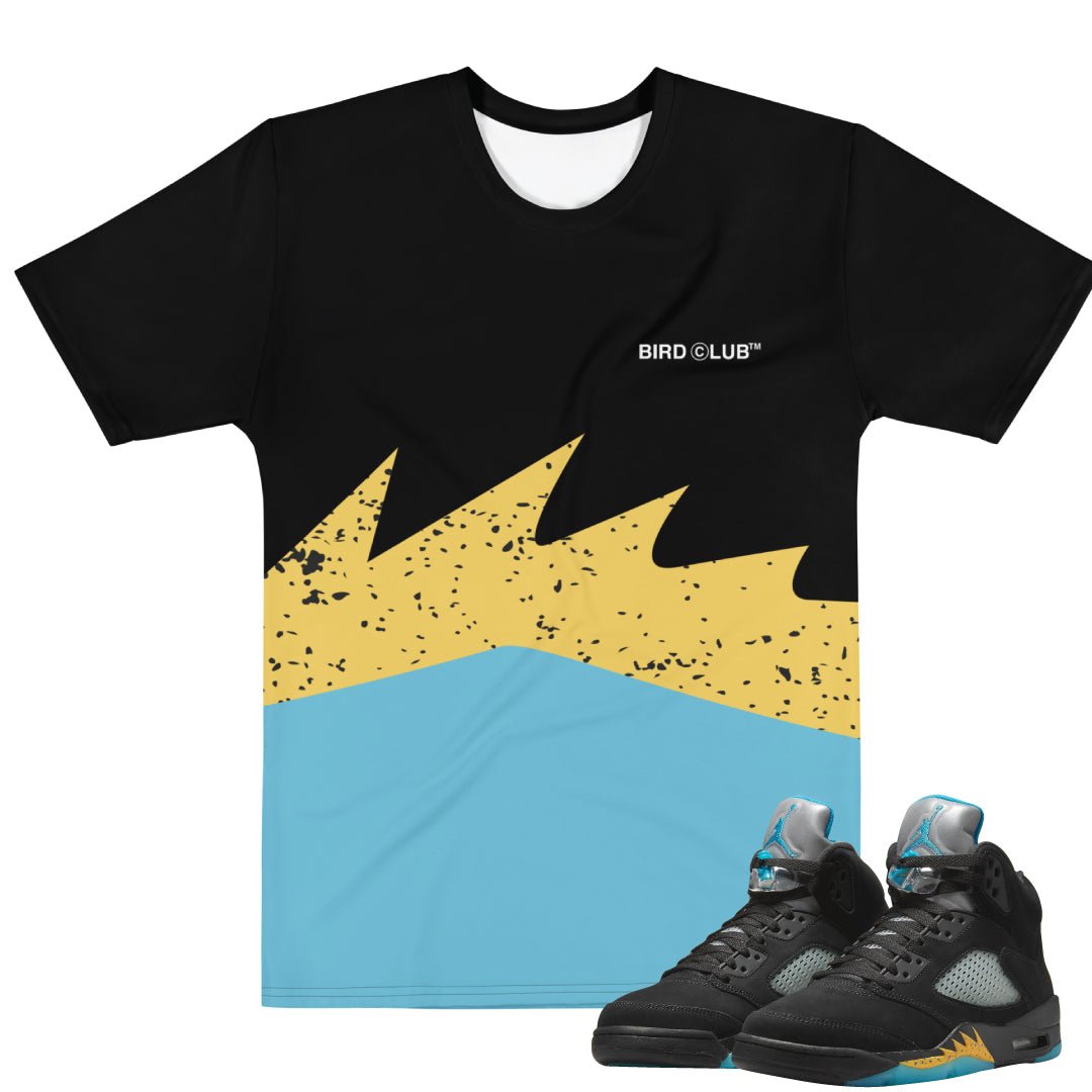 Retro 5 Aqua Shirt - Sneaker Tees to match Air Jordan Sneakers