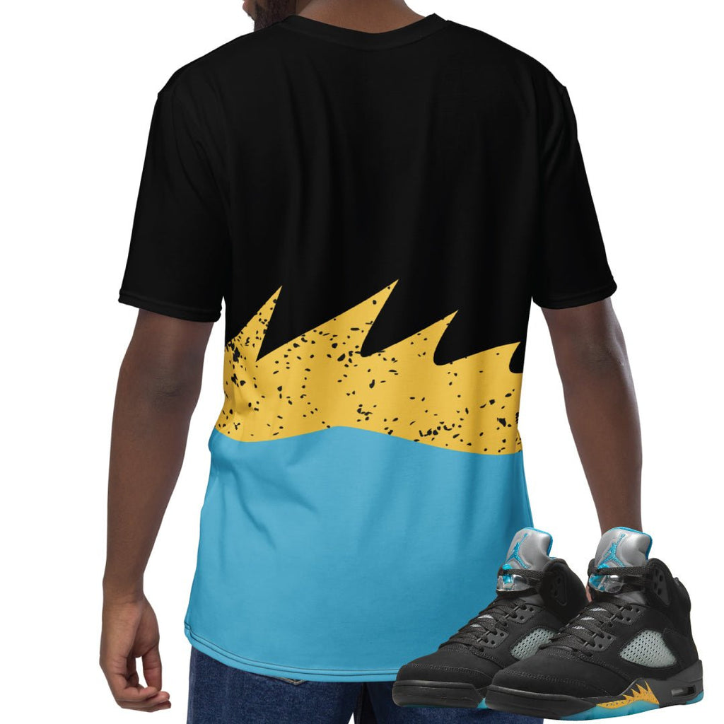 Retro 5 Aqua Shirt - Sneaker Tees to match Air Jordan Sneakers