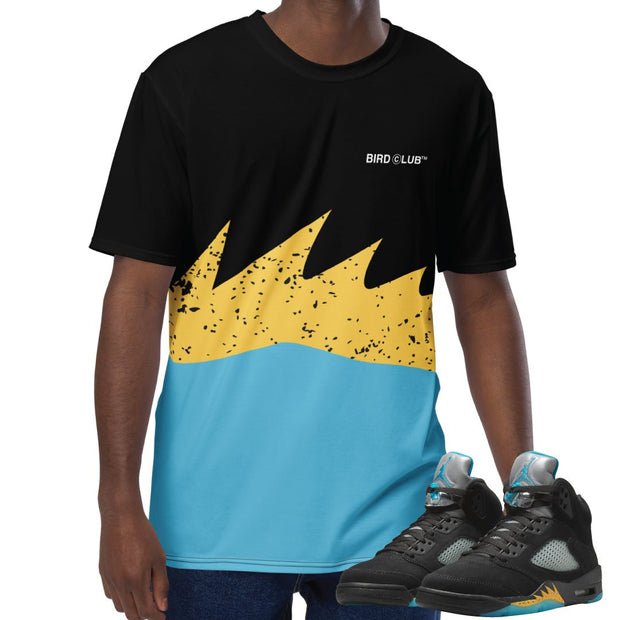 Retro 5 Aqua Shirt - Sneaker Tees to match Air Jordan Sneakers