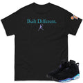 RETRO 6 AQUA Built Different SHIRT - Sneaker Tees to match Air Jordan Sneakers