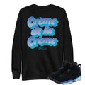 RETRO 6 AQUA BUILT CREME DE LA CREME SWEATSHIRT - Sneaker Tees to match Air Jordan Sneakers