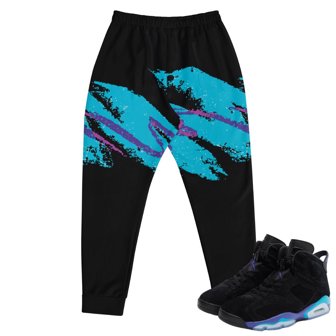RETRO 6 AQUA RETRO SPLASH JOGGERS - Sneaker Tees to match Air Jordan Sneakers