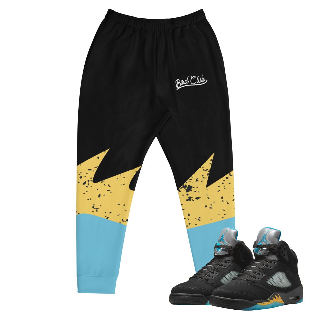 Retro 5 Aqua Joggers - Sneaker Tees to match Air Jordan Sneakers