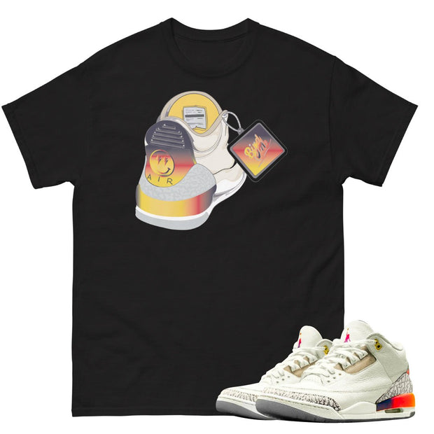 Retro 3 J. Balvin Silhouette Shirt - Sneaker Tees to match Air Jordan Sneakers