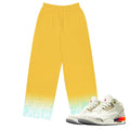 Retro 3 J.Balvin Medellin Sunsets Pants - Sneaker Tees to match Air Jordan Sneakers