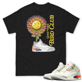 Retro 3 J. Balvin Medellin Sunsets Flower Pot Shirt - Sneaker Tees to match Air Jordan Sneakers