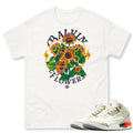 Retro 3 J. Balvin Medellin Sunsets Sunflower Shirt - Sneaker Tees to match Air Jordan Sneakers