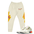 Retro 3 J.Balvin Bolt Joggers - Sneaker Tees to match Air Jordan Sneakers