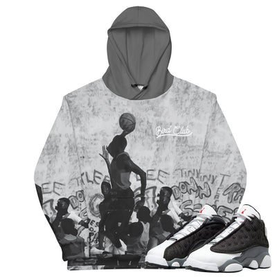 Retro 13 Black Flint Playground Hoodie - Sneaker Tees to match Air Jordan Sneakers