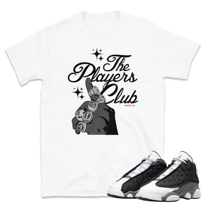Retro 13 Black Flint Players Club Shirt - Sneaker Tees to match Air Jordan Sneakers