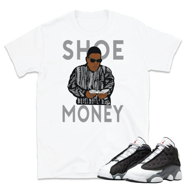 Retro 13 Black Flint Shoe Money Shirt - Sneaker Tees to match Air Jordan Sneakers