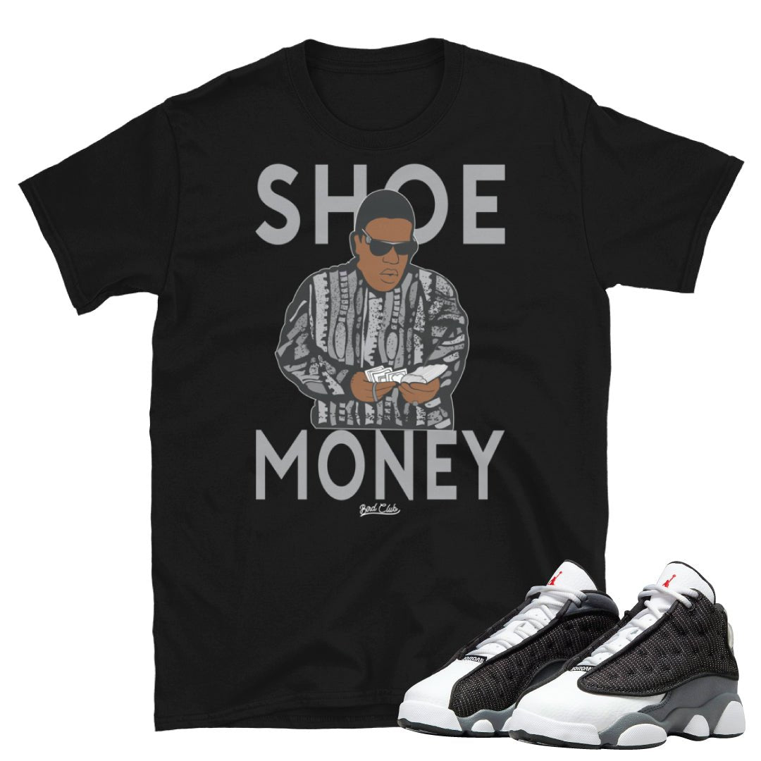 Retro 13 Black Flint Shoe Money Shirt - Sneaker Tees to match Air Jordan Sneakers