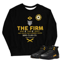 Retro 12 Black Taxi Firm Sweatshirt - Sneaker Tees to match Air Jordan Sneakers